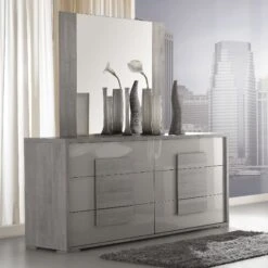 Ovidia Grey Large Dresser