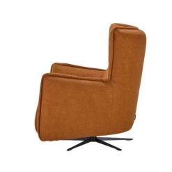 Fama Simone Dark Ochre Fabric Swivel Relax Armchair -Housing Units Furniture Store 2b75f06eaa94040b22a4eb194b72eb0f