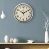 Lascelles Retro Chrome Wall Clock