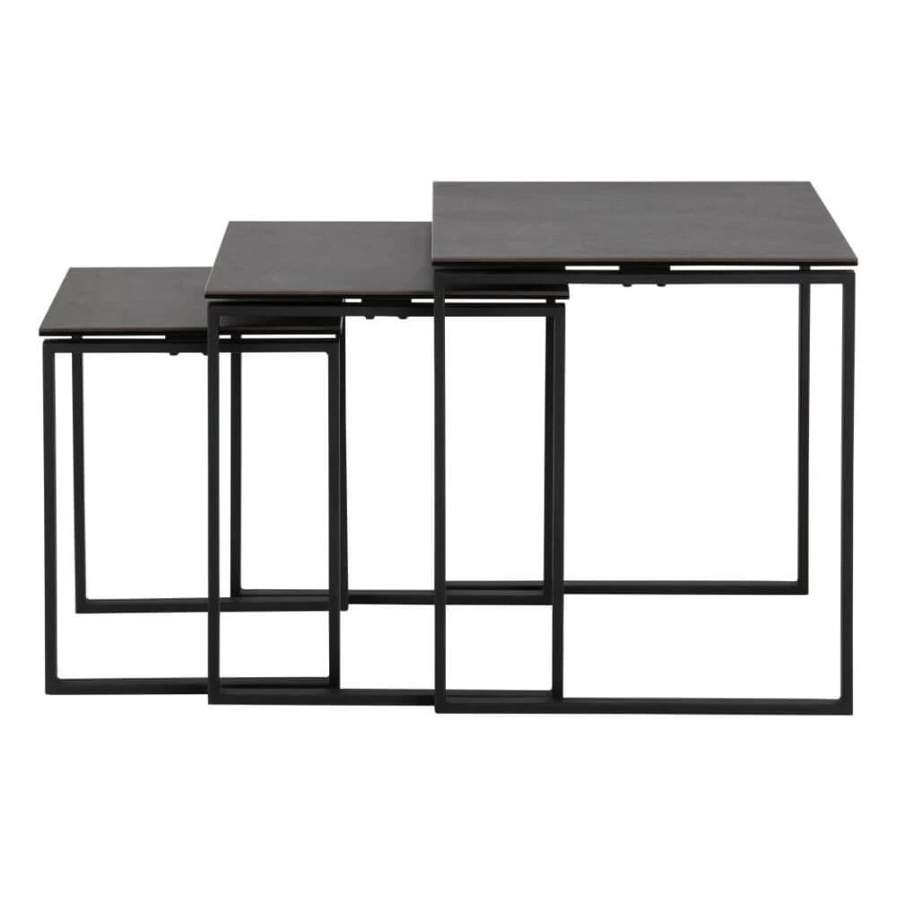 Kalina Black Nest Of Tables 2 Kalina Black Nest Of Tables - Image 2