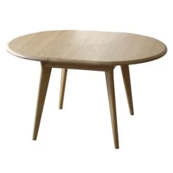 Stockholm Light Oak 105cm Compact Round Extending Dining Table -Housing Units Furniture Store 2ceda85b344cacf59a91edd367202151