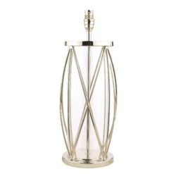 Laura Ashley Beckworth Nickel & Glass Small Table Lamp Base -Housing Units Furniture Store 2cf5a4d023ba83a8e60e594f8527871e