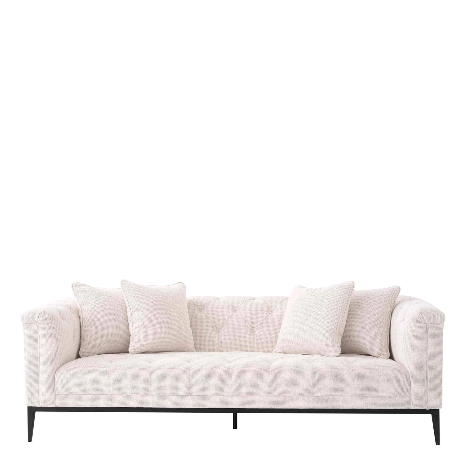 Eichholtz Cesare 3 Seater Sofa In Lyssa Off-White Fabric 1 Eichholtz Cesare 3 Seater Sofa In Lyssa Off-White Fabric