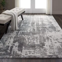 Prismatic 175 X 114cm Silver Grey Rug