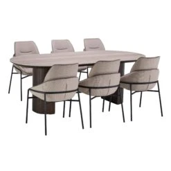 Belfort 220cm Brown Dining Table -Housing Units Furniture Store 2e6f091851b9c9de933c2434795a88a1