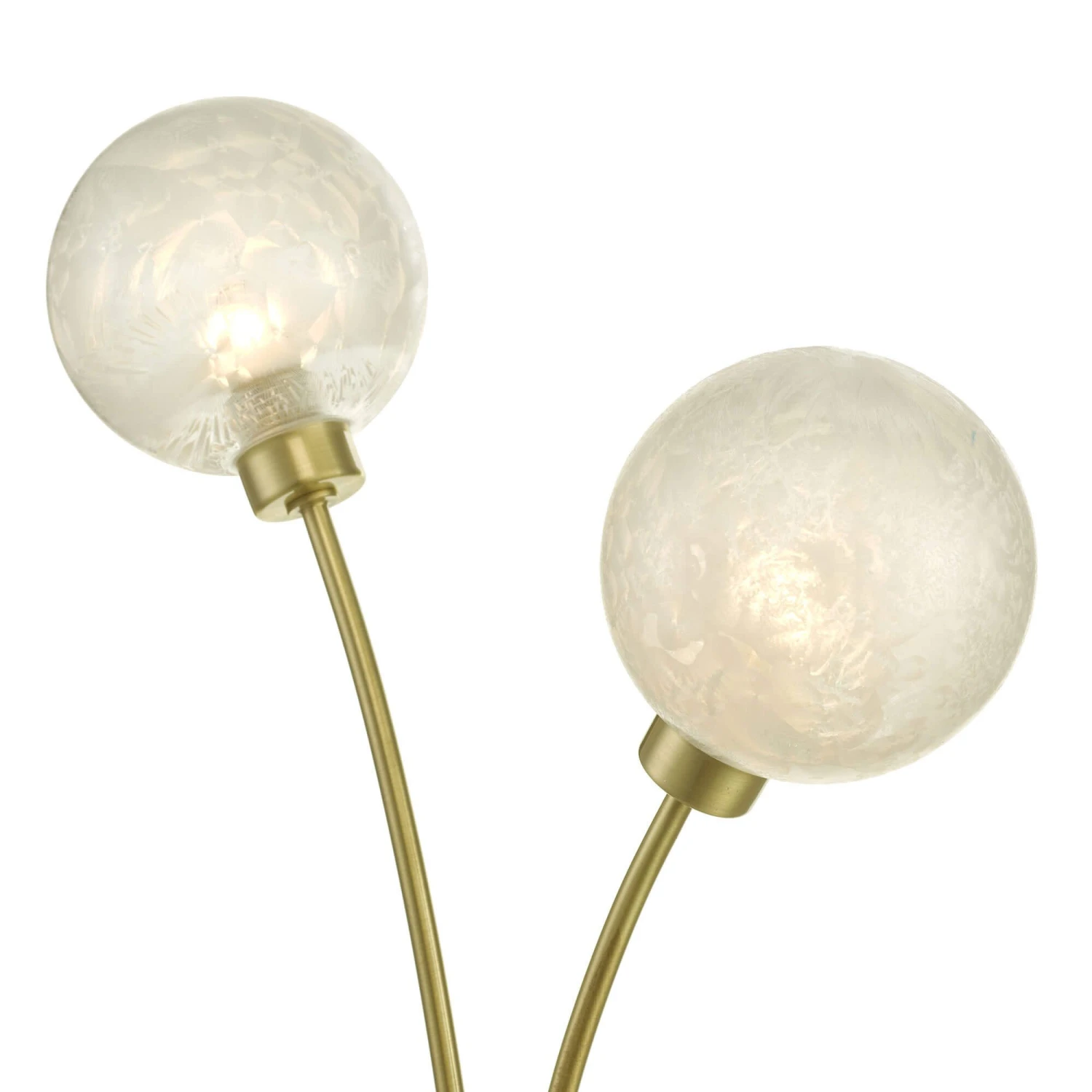 Avari Brass & Frosted Glass Table Lamp 3 Avari Brass & Frosted Glass Table Lamp - Image 3