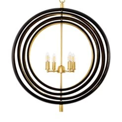 Eichholtz Riley Gunmetal & Polished Brass 4 Light Pendant -Housing Units Furniture Store 2ee49100d565899f55cc8353c078b955 1