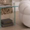 Naturalis Wood And Glass Side Table
