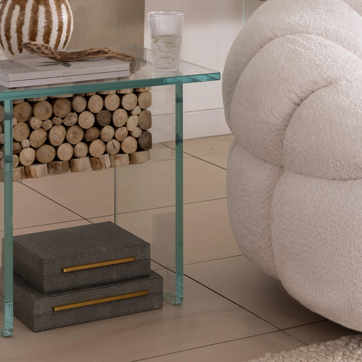 Naturalis Wood And Glass Side Table 1 Naturalis Wood And Glass Side Table