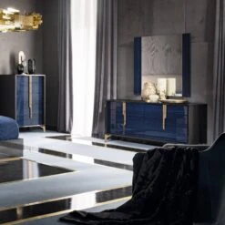 Celeste High Gloss Cobalt Blue Mirror