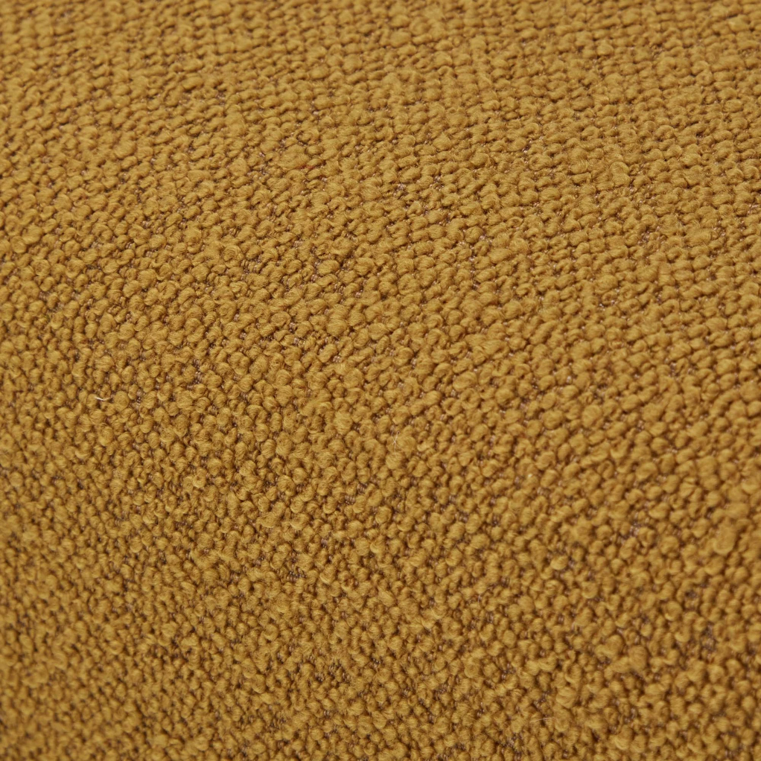 Aarhus Mustard Boucle Fabric Square Footstool 4 Aarhus Mustard Boucle Fabric Square Footstool - Image 4