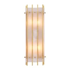 Eichholtz Sparks Large Antique Brass Alabaster Wall Lamp