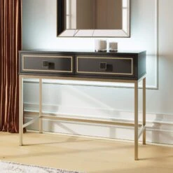 Frank Olsen Mia Large Black Console Table