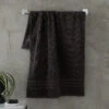 Zero Twist Charcoal Grey Bath Towel