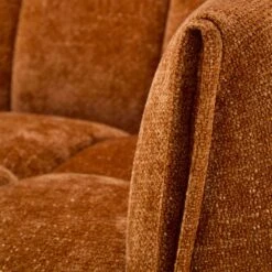 Claudia Rust Orange Fabric Loveseat -Housing Units Furniture Store 346ce445331102fc45adeebd8672e0de