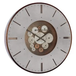 Bronze Clocksmith Metal Cog Wall Clock