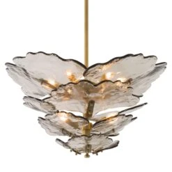 Eichholtz Florina Antique Brass & Smoked Glass 9 Light Chandelier -Housing Units Furniture Store 34d8774f9743abe8d21c0ebbd1abb7dc 1