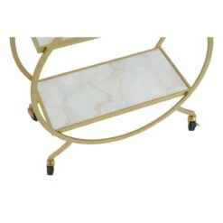 Allora 2 White Marble Tier Gold Drinks Trolley -Housing Units Furniture Store 35b9e65b6f625b04a1b5efa2e99ea181