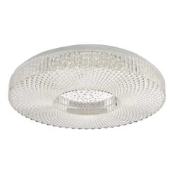 Cimona Clear Large Acrylic LED Flush Ceiling Light