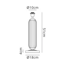 Ariah Brass Gold & Gold Fade Glass Tubular Table Lamp Base -Housing Units Furniture Store 3643c61fd65f311e0152d3144b4fb265