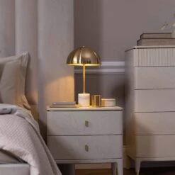 Aged Brass & Marble Dome Table Lamp -Housing Units Furniture Store 374143fd19648a493aa43d3cd6fd2a34