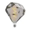 Rough Smoked Glass E27 LED Bulb