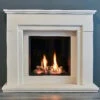 Solar Limestone Fire Surround