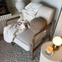 Hansen Natural Wooden Accent Armchair -Housing Units Furniture Store 3879d624e0ab165f62e7f508851761d3