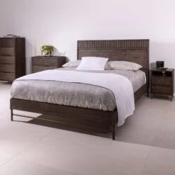 Andria Reclaimed Pine Solid 5 Drawer Tall Chest -Housing Units Furniture Store 39c2f4b556154031e43d5f66fc922b64