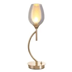 Delia French Gold Table Lamp With Iridescent Wine Glass Shade -Housing Units Furniture Store 39e95117a100204b06c87d1a8f2b1b94