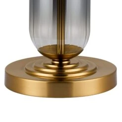 Ariah Brass Gold & Smoke Fade Glass Tubular Table Lamp Base -Housing Units Furniture Store 3ad17ffd33f1029a25d058dcf04bb2dc