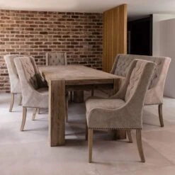 Jacob 200cm Greige Fabric Straight Dining Bench -Housing Units Furniture Store 3b0ec647850031b8ca1c79ea5efff34a