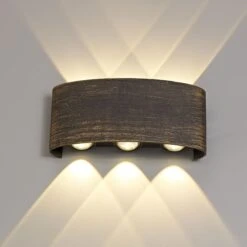 Kilen Black & Gold Outdoor Wall Light