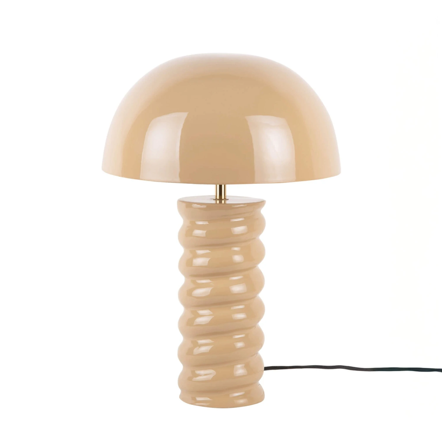 Gracio Soft Brown Enamel Table Lamp 2 Gracio Soft Brown Enamel Table Lamp - Image 2