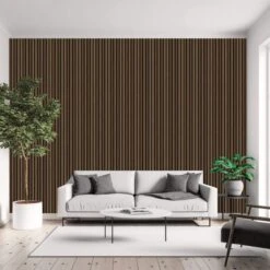 Walnut Acoustic Decorative Wall Slat Panel
