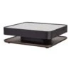 Milano Black Wooden Pedestal Coffee Table