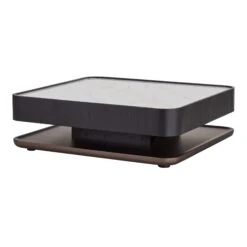 Milano Black Wooden Pedestal Coffee Table