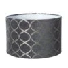 30cm Trellis Grey Drum Shade