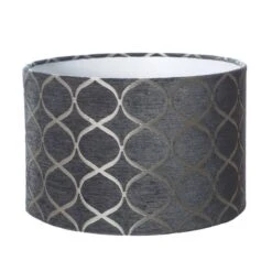 30cm Trellis Grey Drum Shade