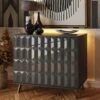Frank Olsen Elevate Grey LED & Wireless Charging Small Sideboard