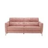 Natuzzi Greg Pink Fabric 3 Seater Sofa