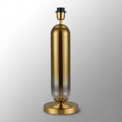 Ariah Brass Gold & Gold Fade Glass Tubular Table Lamp Base