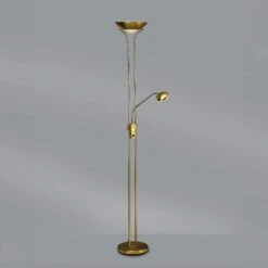 Brazier Aged Brass USB 2 Light Uplighter Floor Lamp -Housing Units Furniture Store 3f29026db546eea4f93d741069d18aeb 1