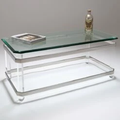 Bude Glass Top Rectangular Coffee Table
