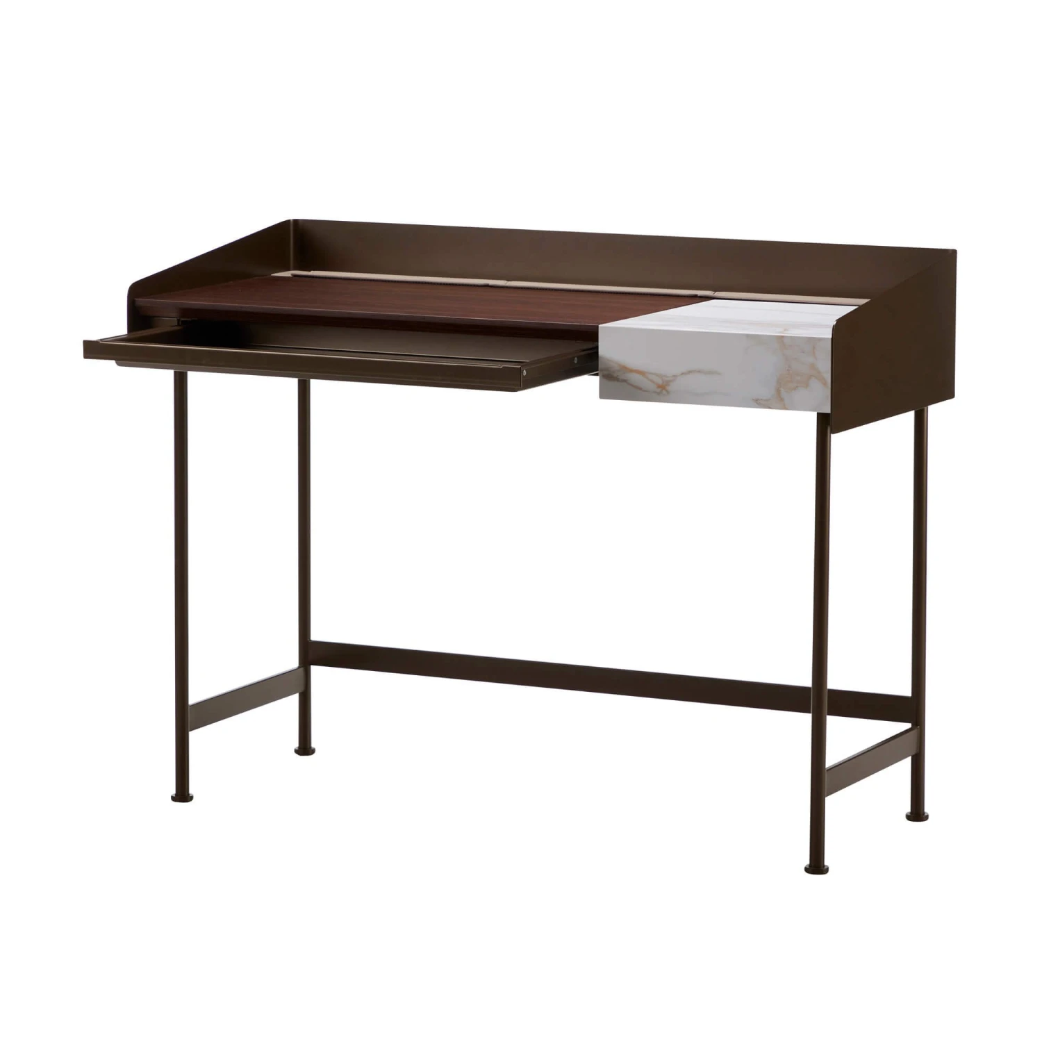 Bontempi Secret Lacquered Dark Brown Desk 2 Bontempi Secret Lacquered Dark Brown Desk - Image 2