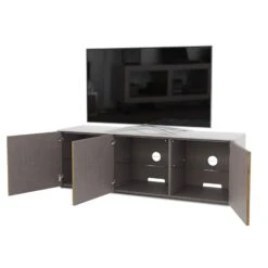 Frank Olsen Intelligent 150cm White Gloss & Oak TV Unit -Housing Units Furniture Store 3fbe4f697ad484b37cd33d326207cb15