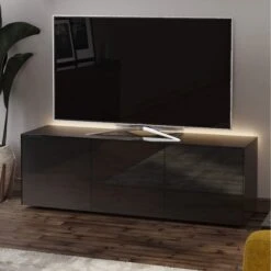 Frank Olsen Intelligent 150cm Black Gloss TV Unit