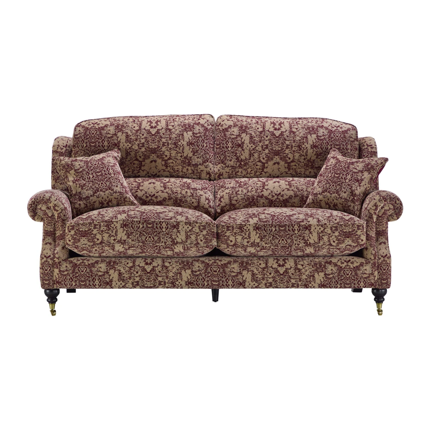 Parker Knoll Oakham Claret Red Fabric Large 2 Seater Sofa 1 Parker Knoll Oakham Claret Red Fabric Large 2 Seater Sofa