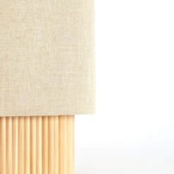 Laslo Natural Wood 94cm Table Lamp With Linen Shade -Housing Units Furniture Store 40a968e6e0fcecc499174b1a5850909e