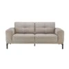 Natuzzi Editions Toledo Greige Leather 2 Seater Sofa